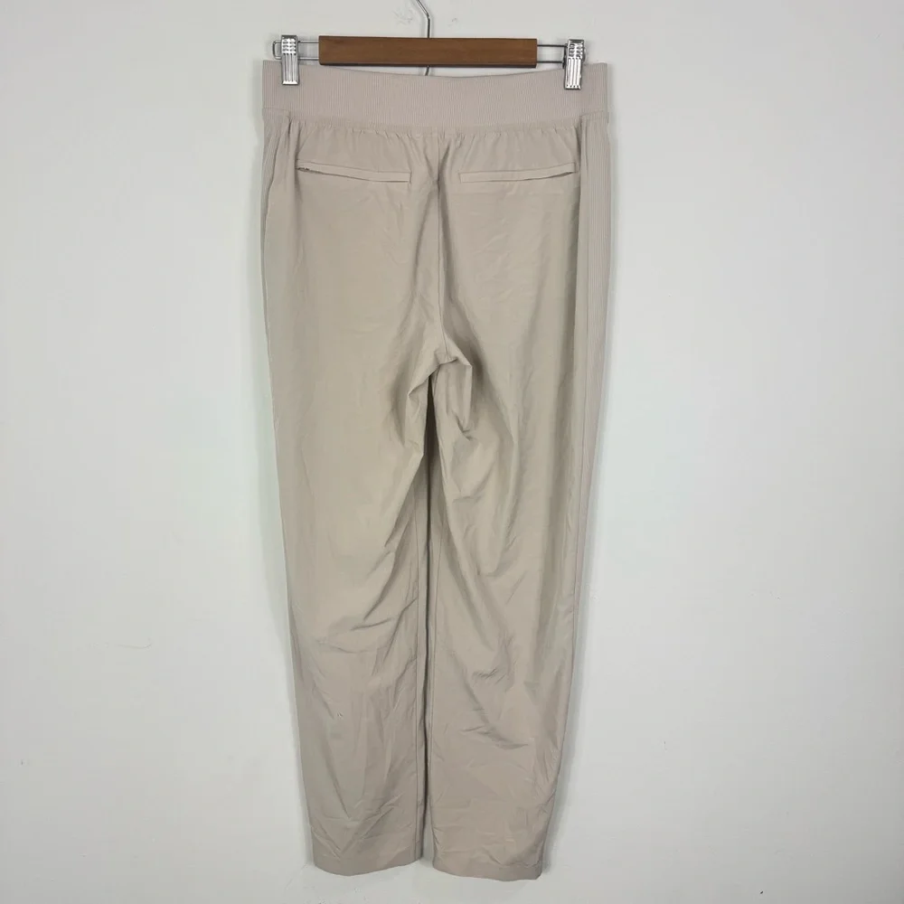 Athleta Brooklyn Ankle Pants Beige Size 4 Travel Stretch Pull On - Picture 7 of 16